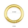 Fashion Hot Selling 1 Inch Gold Round Metal Clasp Spring Snap Hook, Alloy Metal Key Ring for Handbags