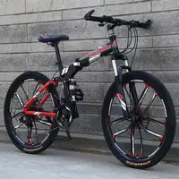 

Outdoor Mountain Bike 26" 21-Speed Folding Bicycle Road Travel Racing for Men and Women