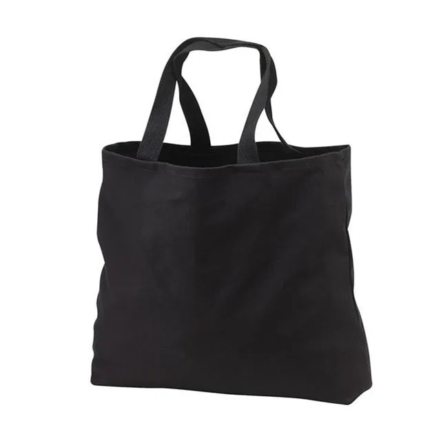

Heavy Canvas Twill Book Tote Bags for Daily Use Black
