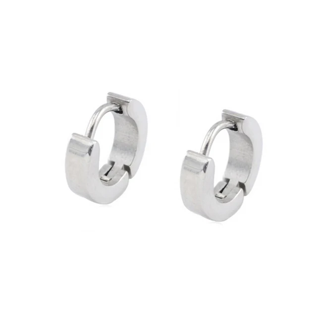 

316L stainless steel hoop earring, high quality hip hop hugies earrings, Color as the pictures or up to you