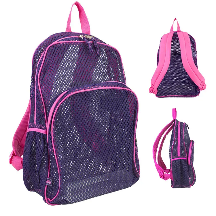 Multi-colors Clear Trendy Cool Mesh Backpacks For Girls Boys - Buy Mesh ...