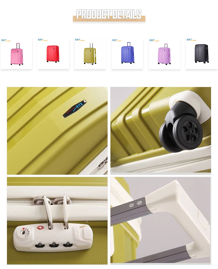 Attractive Price PP Luggage Travel Case Trolly Suitcase Travel Bag