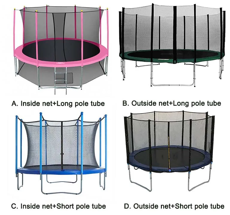 Trampolin Überdachung & Abdeckung - UV-beständiger Schattenspender | Für 6-14 Fuß Trampoline Mit 6/8 Stangen