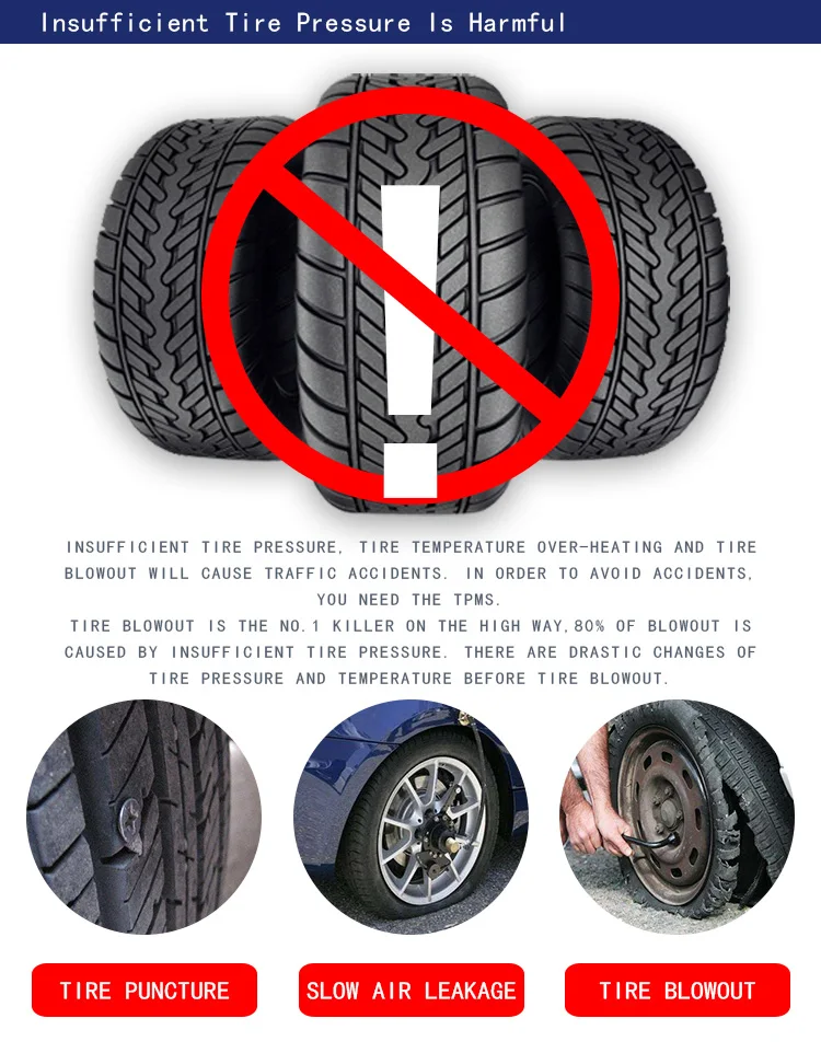 Internal car tire pressure monitoring system tpms ble