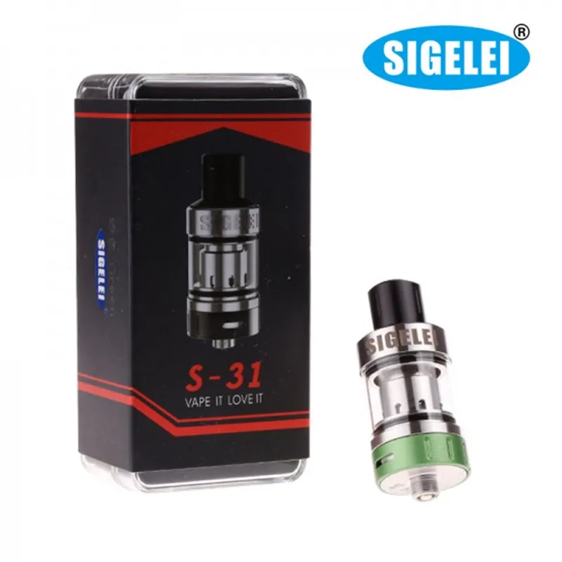 
Original Sigelei electronic cigarette for Sigelei S-31 Atomizer vape 5 colors Tank 510 atomizer 