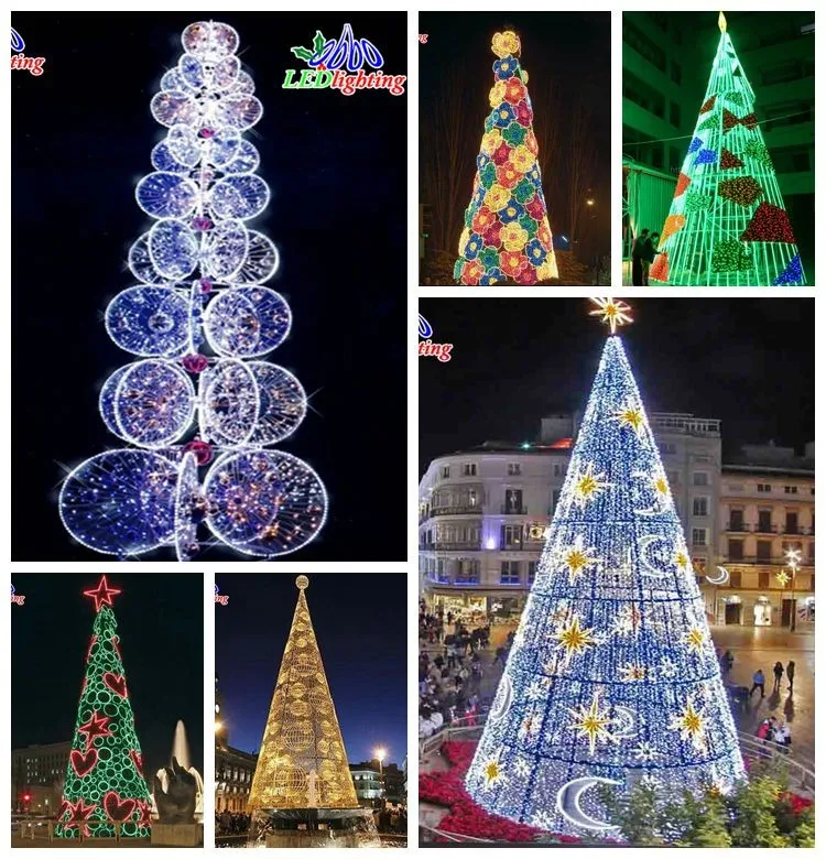 Outdoor Commercial Holiday Decoration Led Giant Christmas Tree Light