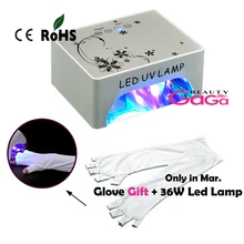 Beauty Art Manicure Pedicure Nail Polish Gel nails dry Curing Dryer 35W CCFL LED UV Lamp with Bottom Removable