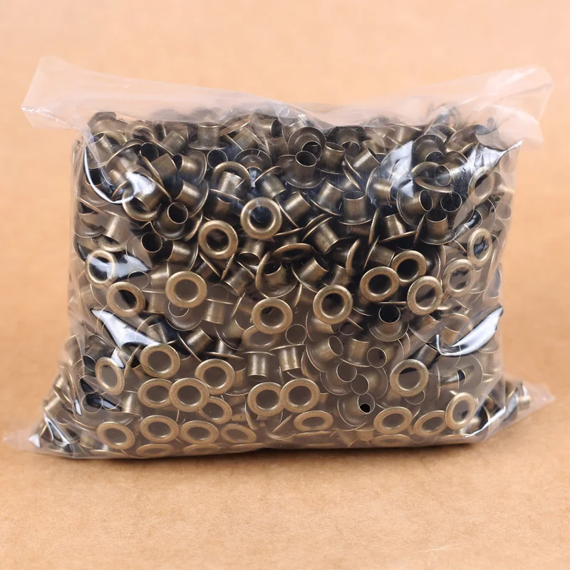 

1000set/pack Silver Gold Eyelet with Washer Leather Craft Repair Grommet 10mm Cheap iron eyelet