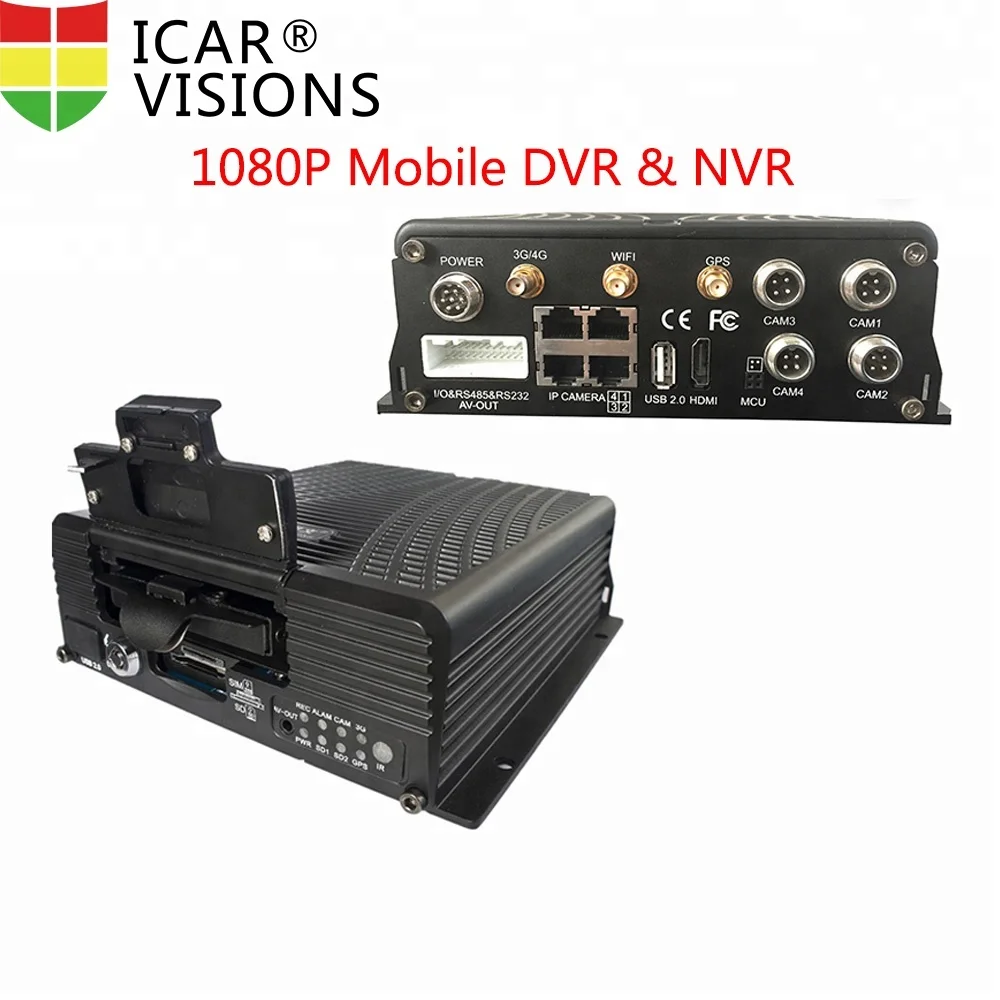 
1080P HDD vehicle cctv system original manufacturer ICARvisions mobile NVR MDVR made in China 