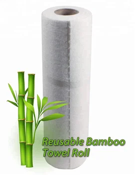 White Bamboo Kitchen Roll Antibacterial Microfiber Cleaning  350x350 