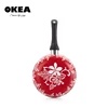 Fashionable & special flower silk-screen printing frying pan for france