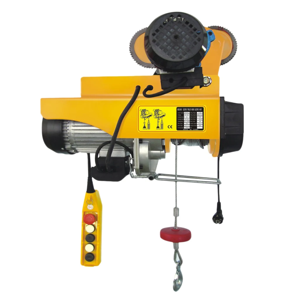 220v electric hoist 1000kg with trolley