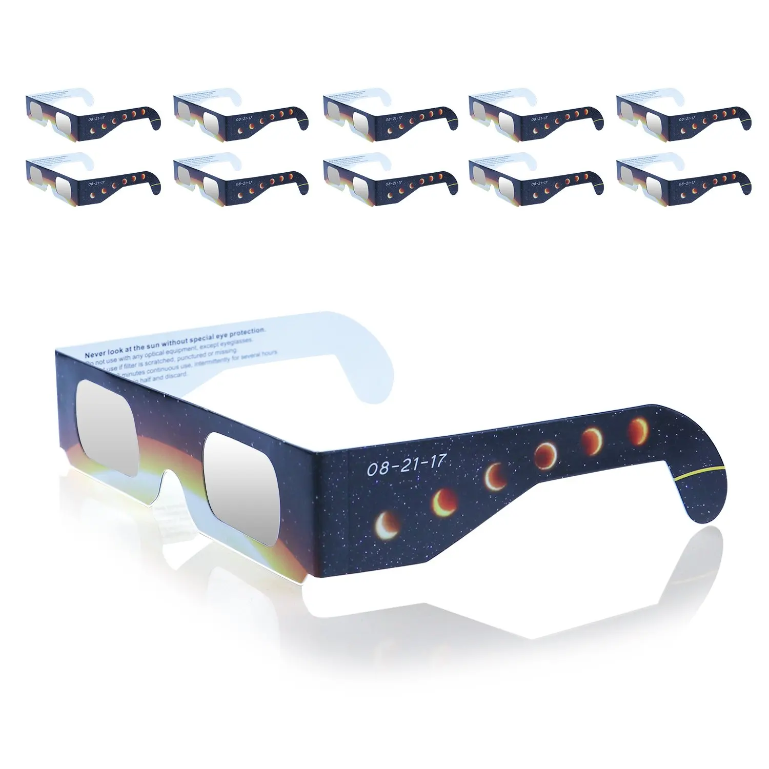 Buy Eclipse Glasses, ZonTech[10 Pack] Solar Eclipse Glasses Safety