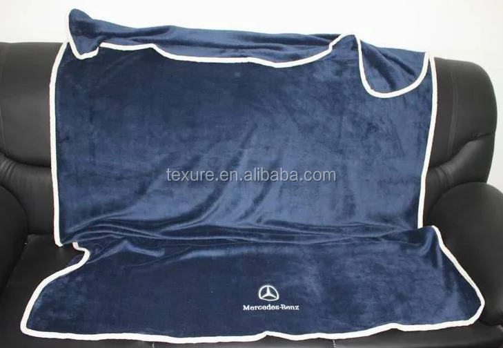 Super Comfort Fleece Blanket 2 In 1 Cushion Pillow Blanket Airline