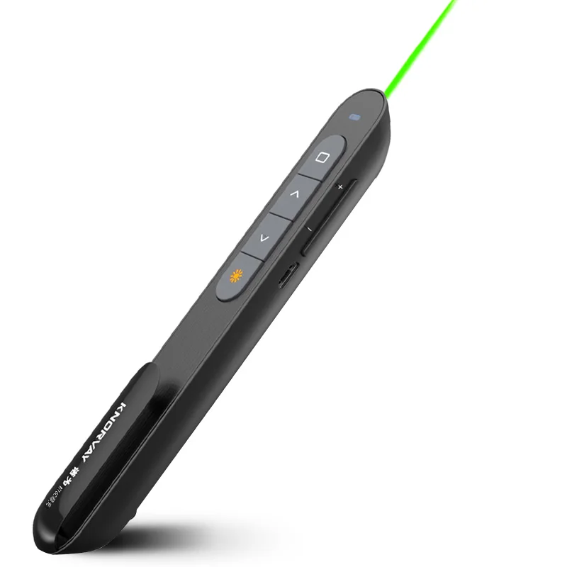 

Rechargeable Wireless Presenter with green laser pointer