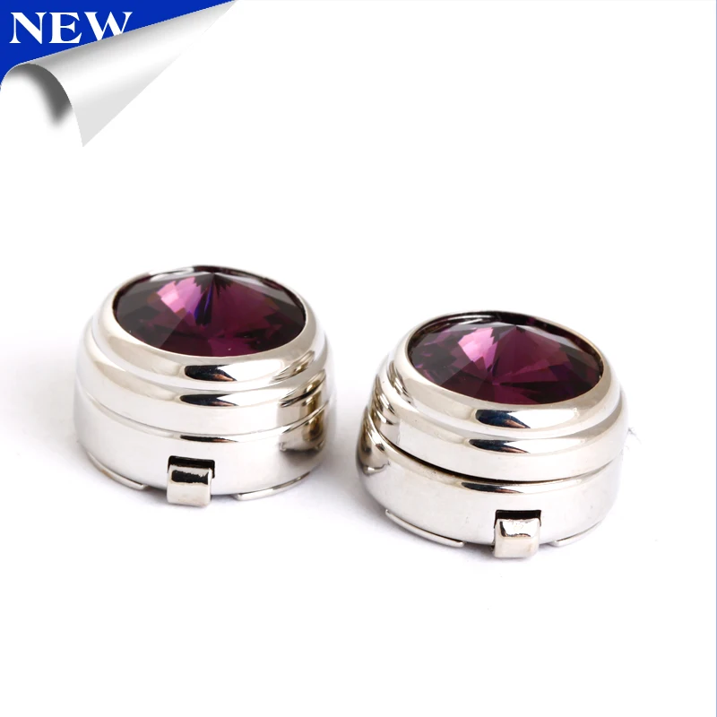 

Unique design metal cufflink button, Red;purple;black