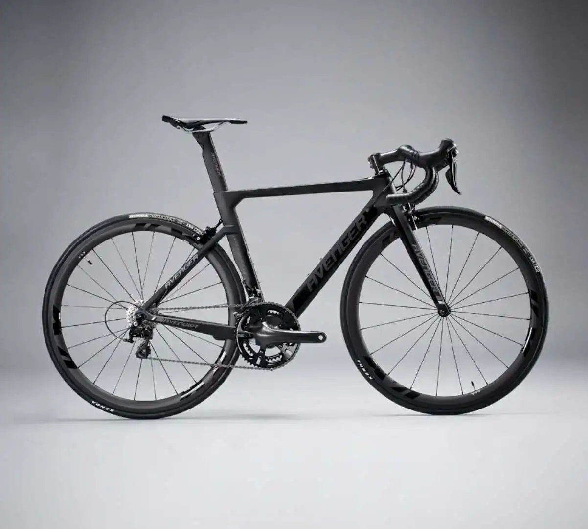 black carbon fiber bike