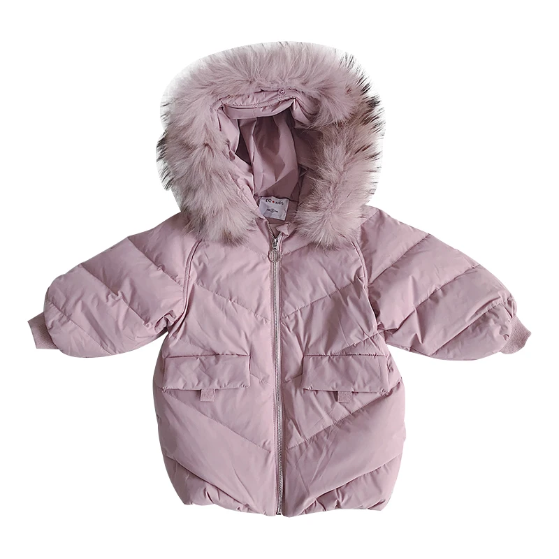 

Raccoon Fur Collar Coat Quilted Down Coat Fabrics Children Faux Fur Coat Our Company Want Distributor, As picture