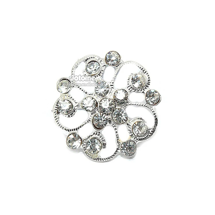 Small Rhinestone Embellishments Buckle For Wedding Invitations