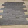 interlocking black slate ledge stone for feature wall cladding