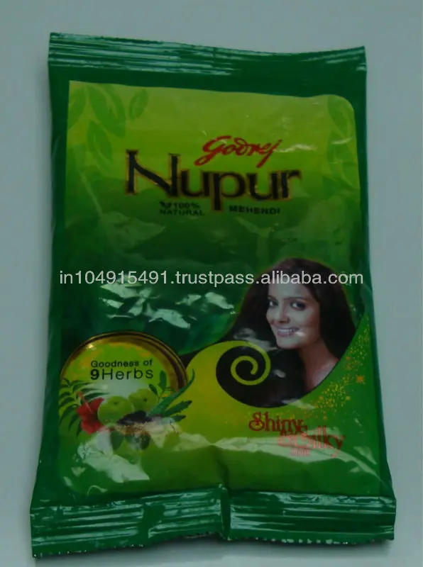 Godrej Nupur Henna Natural Mehndi for Hair Color with Goodness of 9 Herbs  120gram X 3Packs - Walmart.com