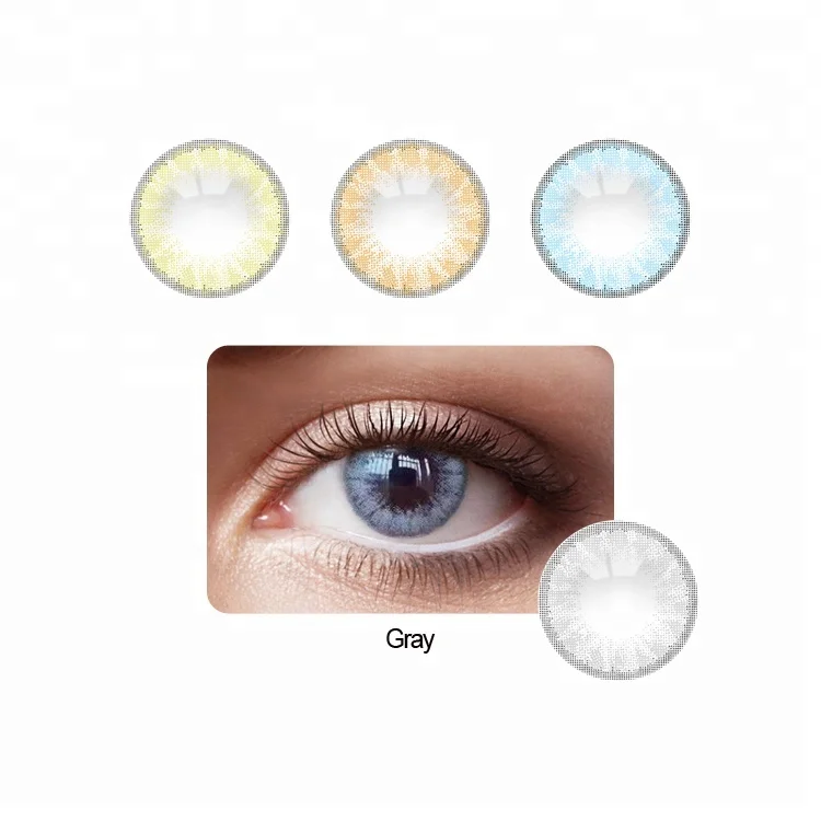 

Natural Glass Ball Color Contact Lenses for Big Eyes, Brown;gray;green;pink