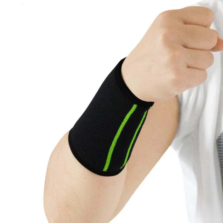 2PCS 6" Wristband Sport Sweatband Hand Band Sweat Wrist Support Brace Wrap Gym 