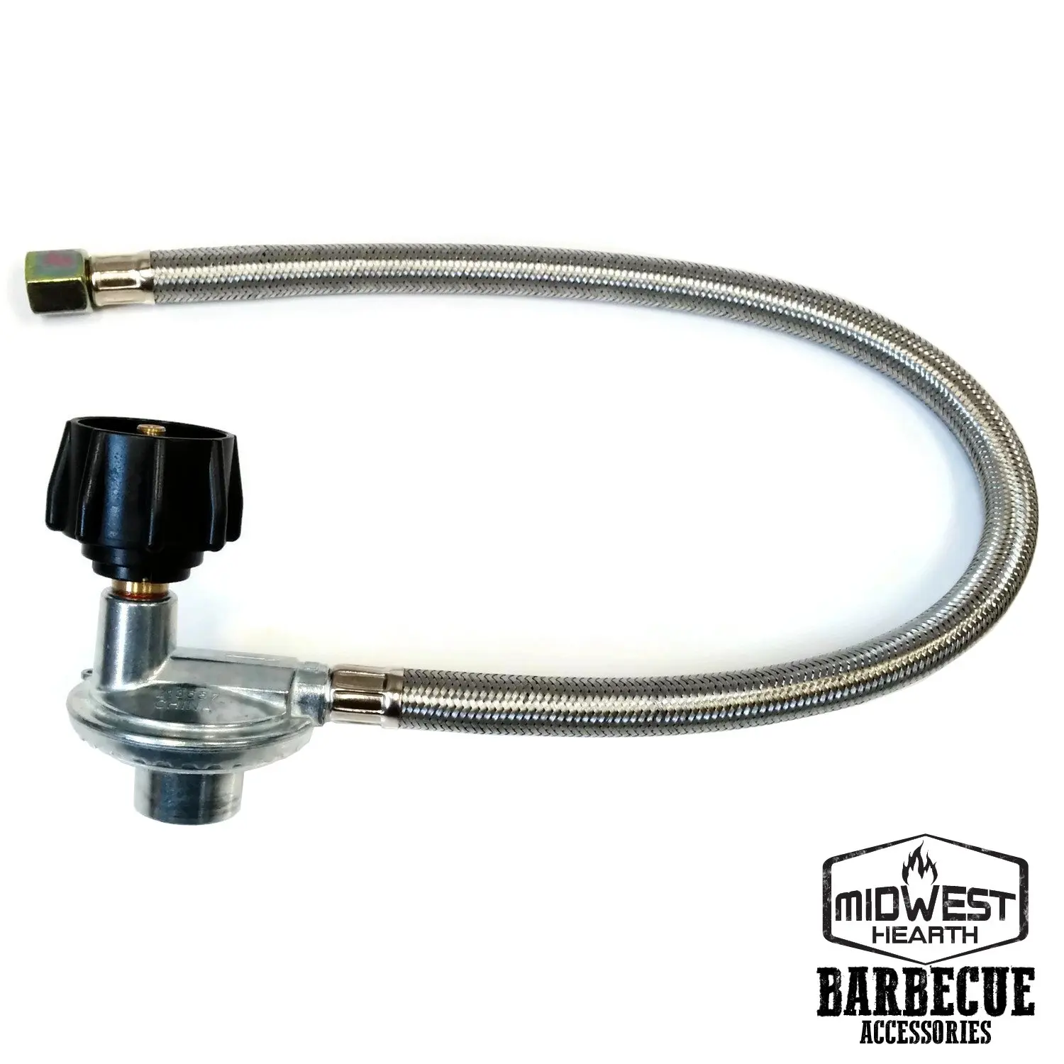 er QCC1 Gas Grill 21" Hose and Regulator NPT 65570 Male Thread