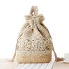 handmade bali straw backpack bags, drawstring backpack straw bags