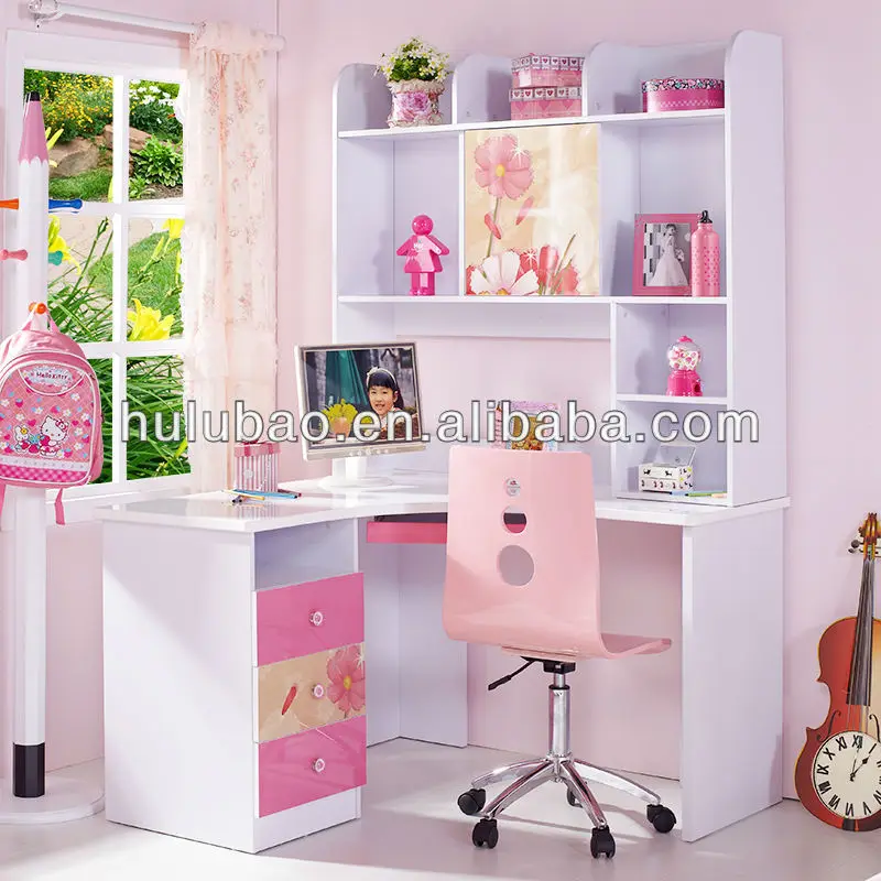 Lovely Pink Mdf Furniture Kids Computer Desk With Chair 962 Buy