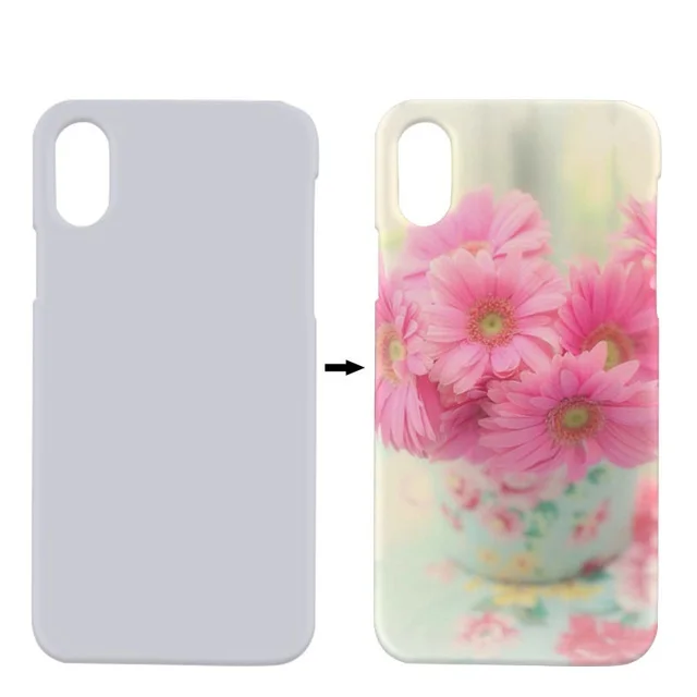 

white printable 3d blank sublimation cell mobile phone case cover for iphone x