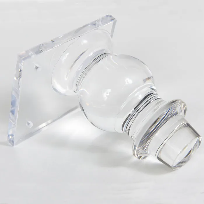 5" Clear Acrylic Sofa Leg Lucite Furniture Legs With Square Platform