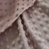 100% Polyester Soft Baby Blanket Material and 28E Density Minky Dots/Dimple/Embossed Fabric
