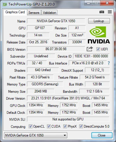 游戏玩 ddr5 4gb 128bit 图形卡 gtx1050ti vga 显卡摄取卡 gtx1050ti