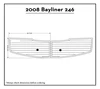 2008 Bayliner 246 Swim Platform Pad Boat EVA Teak Decking 1/4" 6mm