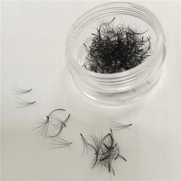 

Korean Loose 0.05 3D 4D Premade Lash Fan Short Stem Premade D Curl Eyelash Extensions, Natural black
