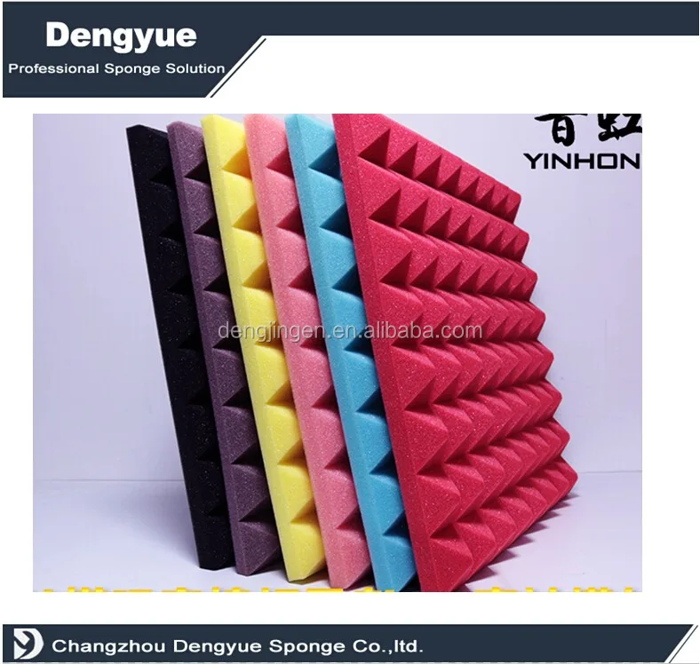 
Sound-absorbing environmentally polyurethane sponge studio sound treatment acoustic pyramid foam 