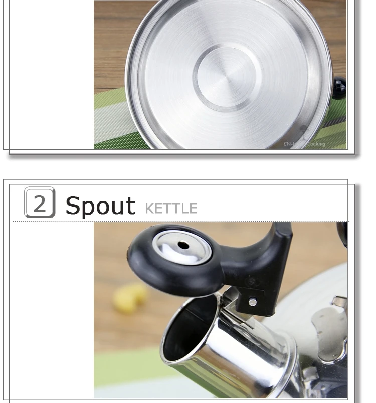 3.2QT(3-Liter) Stainless steel whistling stove top tea pot 