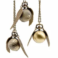 

Promotional Vintage Snitch Ball Pendant Pocket Watch silver black Wholesale Factory Direct Sale!