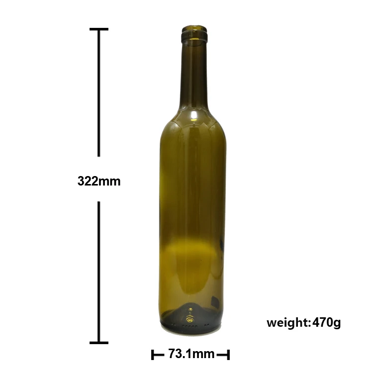 1701k 750ml wine bottle