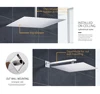 12 inches black concealed in wall waterfall Shower system, hidden in wall shower faucets set bath head system