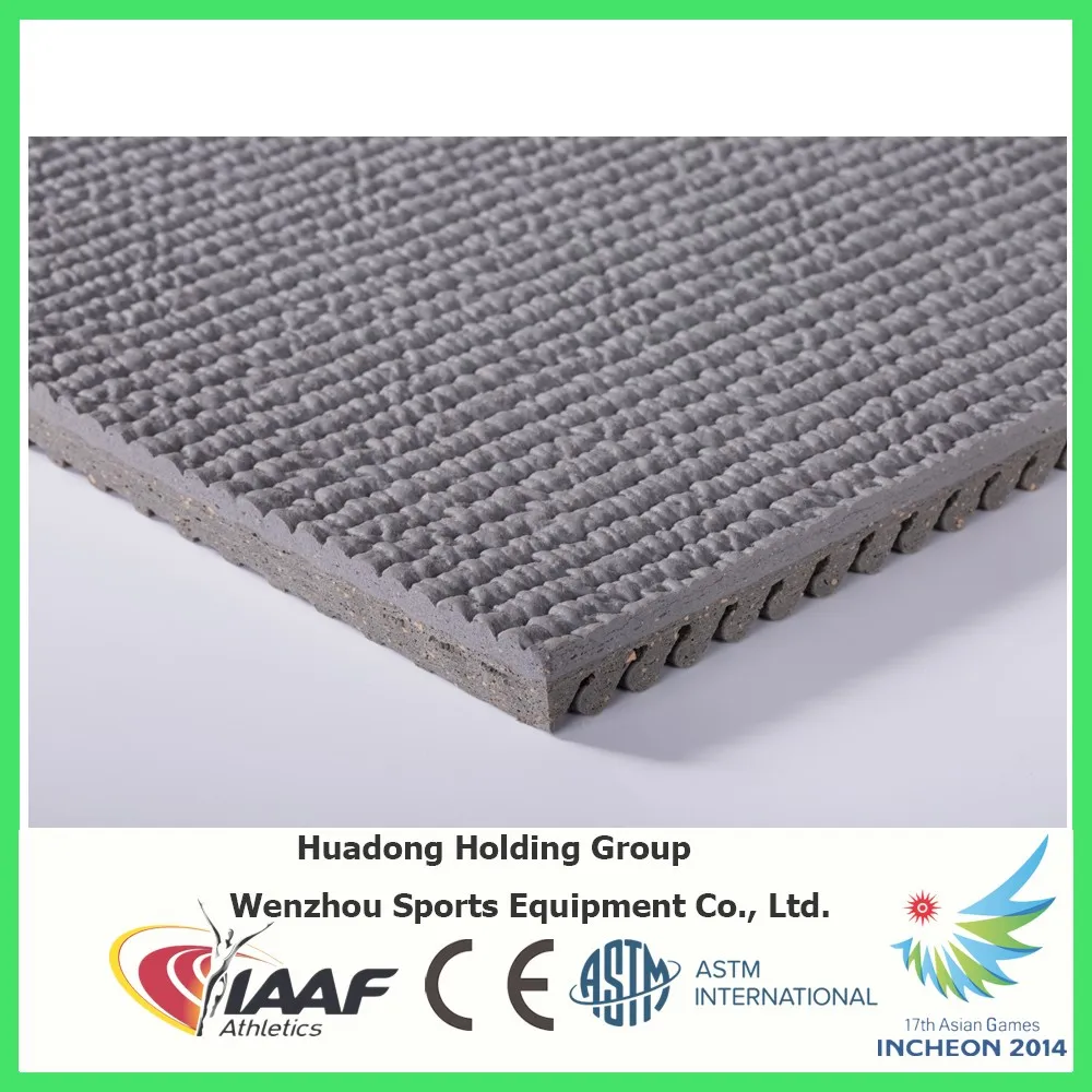 
Rubber epdm top sports flooring material type running track 