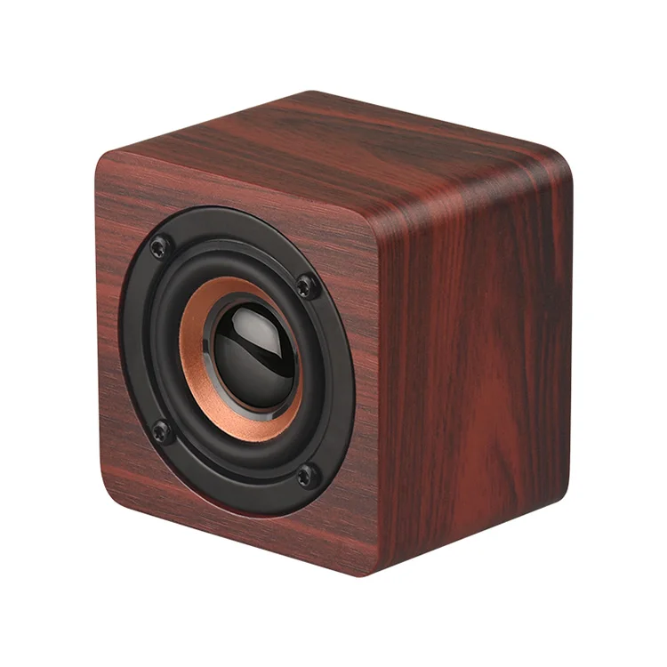 Mini Square Portable Wireless Plywood Speaker, Allstar Mini Wooden Bluetooth Speaker