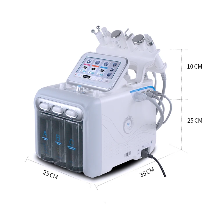 6 In 1 Maquin Hidra Hydradermabrasion Aqua Peel Equipment Hydro Aquafacial Hydra Hydrodermabrasion Facial Dermabrasion Machine