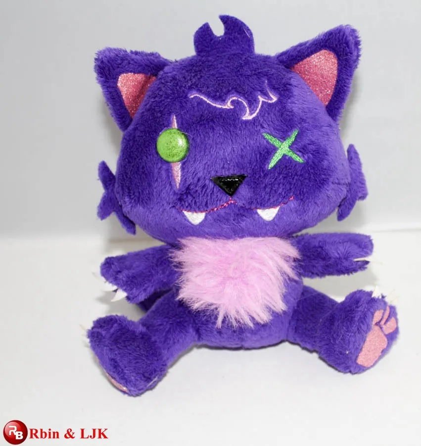 purple cat plush