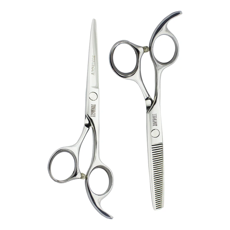 

Parco High quality  professional cutting thinning scissors beauty salon scissors wholesale barber shears, Silver