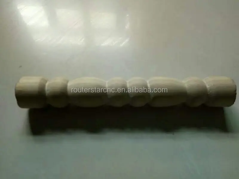 wood turning machine making wooden handle