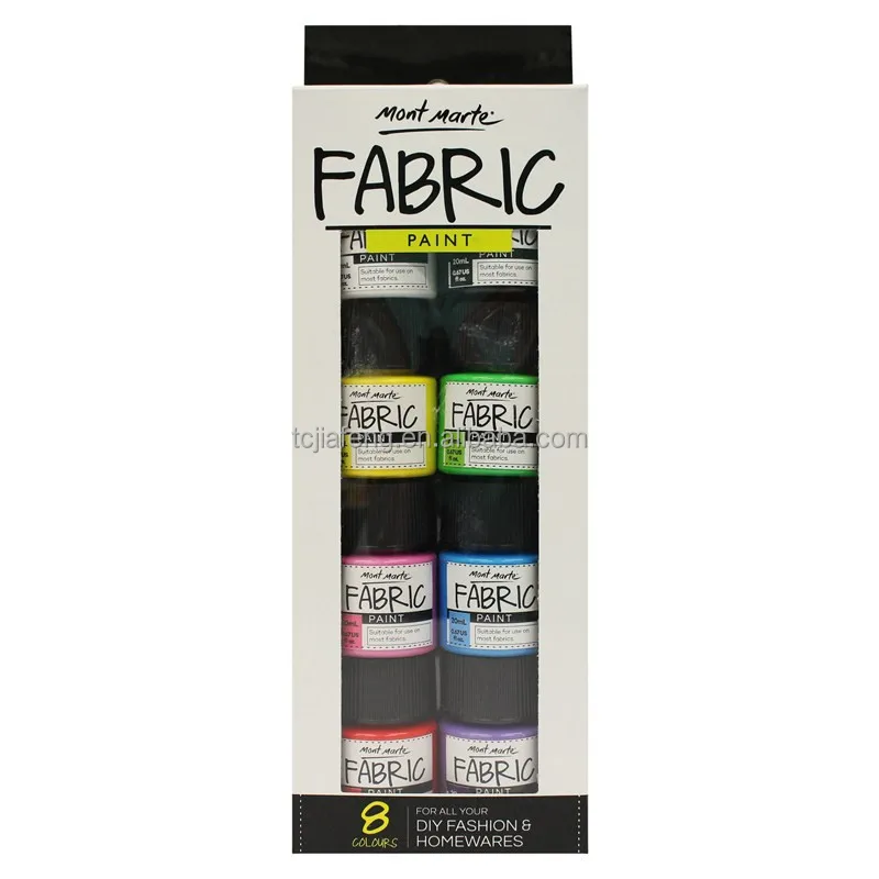
Mont Marte Fabric Paint Set 8pce x 20ml 