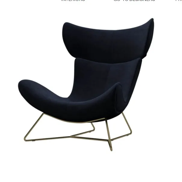 
modern designer furniture fiberglass leather lounge leisure living room home furniture accent Imola arm Chair 