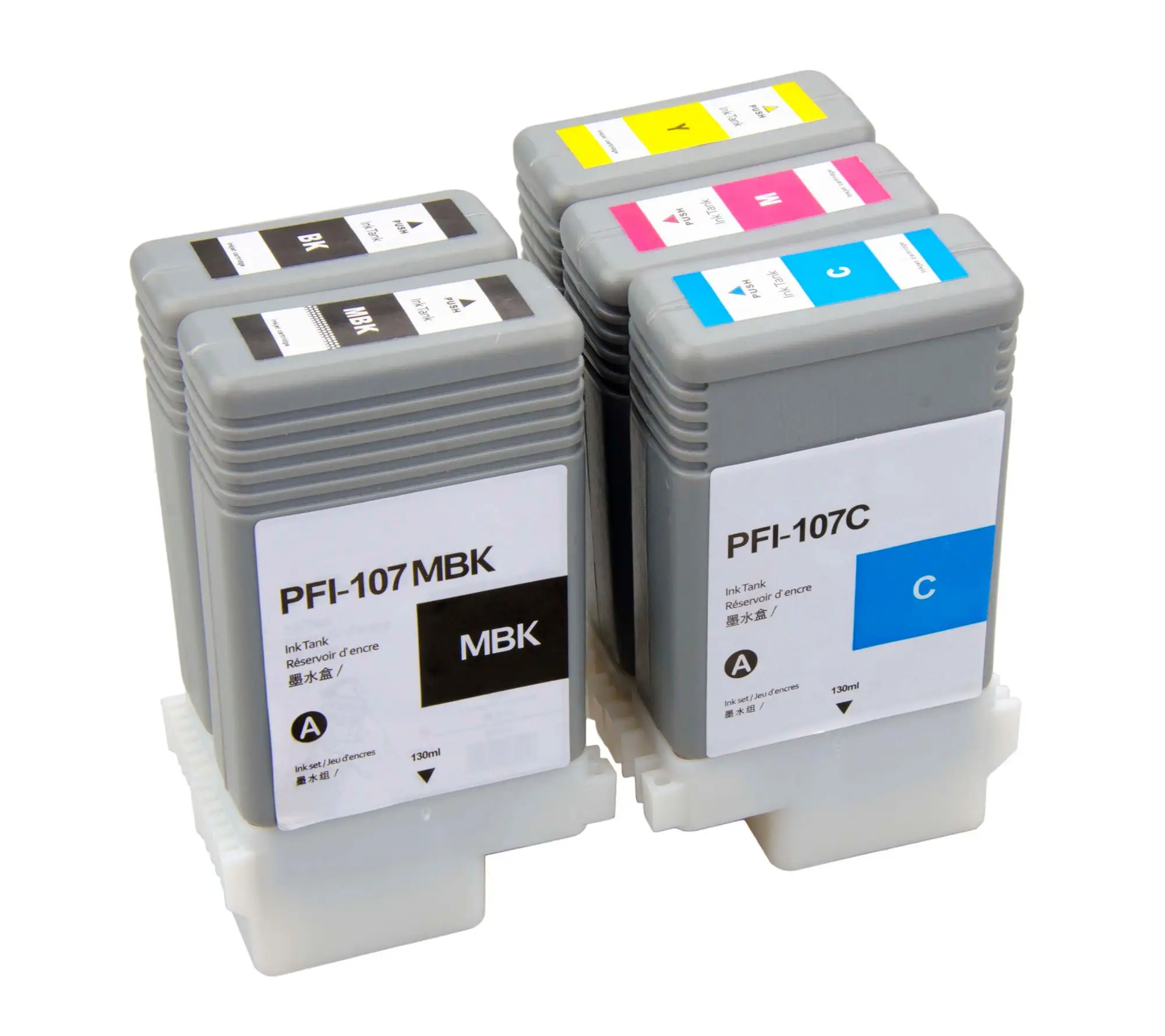 PFI-107 Set of 5 ink cartridge for use with canon iPF 770 780 785